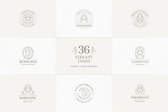 Download 36 Elegant Logo Templates | Canva - Logo templates Collection