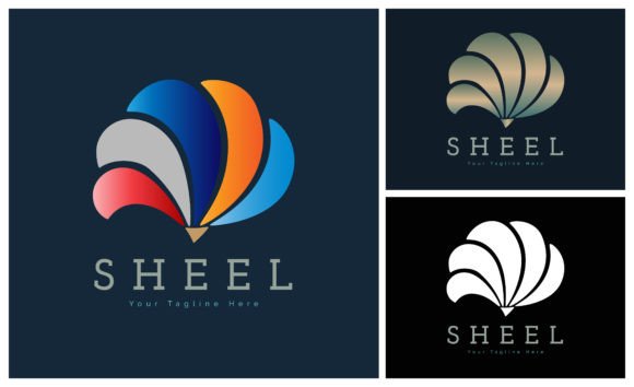Download Clam Shell Pearl Colour Set Modern Logo - Modern Collection