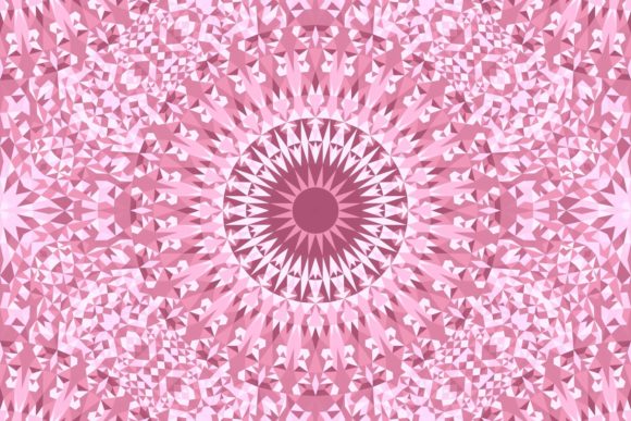 Download Pink Seamless Triangle Mandala Pattern - Triangle mandala Collection
